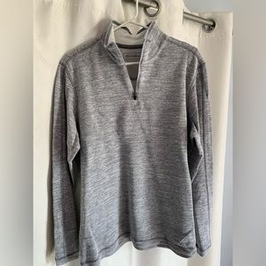 Grey Eddie Bauer 1/4 Zip Pullover.